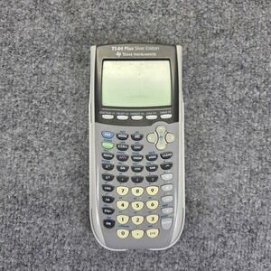 Texas Instruments TI-84 Plus Silver Edition Graphing Calculator With Lid  Tested